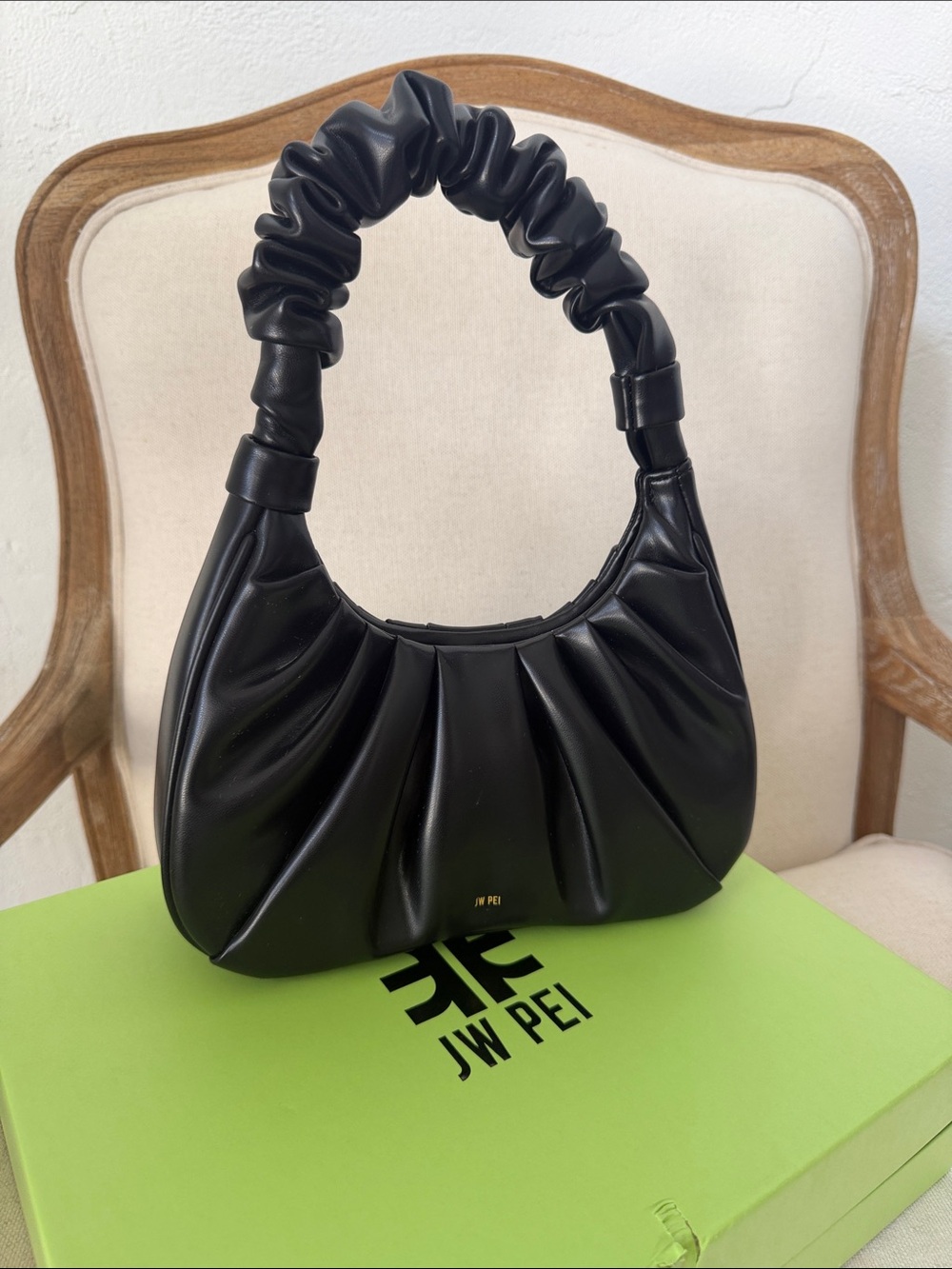 JW PEI JW PEI Women's Gabbi Ruched Hobo Handbag black
